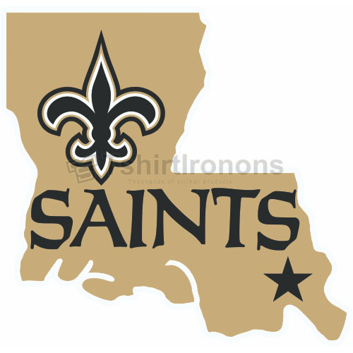 New Orleans Saints T-shirts Iron On Transfers N614 - Click Image to Close